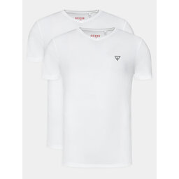 Guess Guess Σετ 2 T-Shirts Caleb U97G03 KCD31 Λευκό Regular Fit