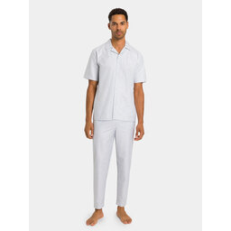 Hanro Hanro Pižama 75766 Balta Regular Fit