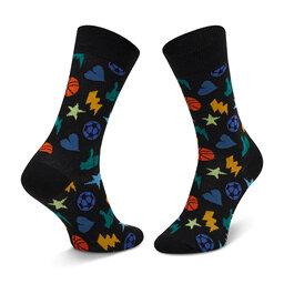 

Високі шкарпетки unisex Happy Socks, Чорний