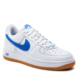Nike Обувки Nike Air Force 1 Low Retro DJ3911 101 White/Royal Blue/Gum Yellow