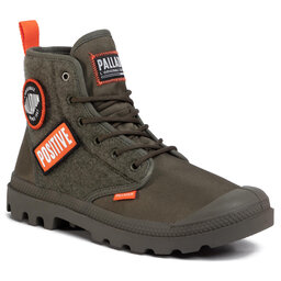 Palladium Trappers Palladium Papma Hi Change 76648-325-M Olive Night