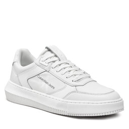 Calvin Klein Jeans Αθλητικά Calvin Klein Jeans Chunky Cupsole Laceup Lth Mono YM0YM00550 Triple White YAF