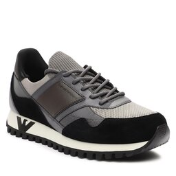 Emporio Armani Sneakersy Emporio Armani X4X616 XN632 T426 Blk/Aspha/Milt/Grei