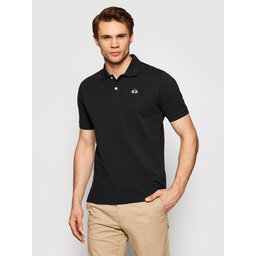 La Martina La Martina Polo marškinėliai BPMP01 PK031 Juoda Regular Fit