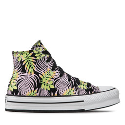 

Кеди Converse Ctas Eva Lift Hi A01201C Black/Pink Foam/Lime Rave, Чорний