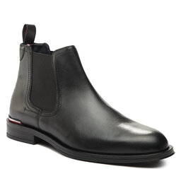 Tommy Hilfiger Boots Tommy Hilfiger Core Rwb Hilfiger Lth Chelsea FM0FM04806 Black BDS