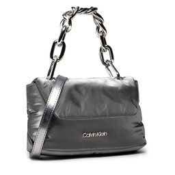 

Сумка Calvin Klein Linked Xbody Metallic K60K608743 Dark Silver 0IO, Сірий