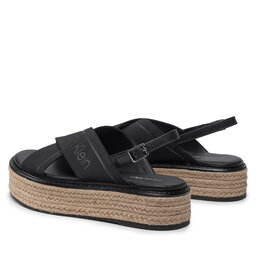 

Еспадрильї Calvin Klein Flatform Wedge Sndl He HW0HW00688 Ck Black BAX, Чорний