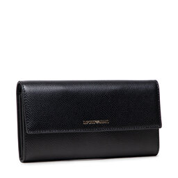 Emporio Armani Cartera grande para mujer Emporio Armani Y3H170 YH15A 81386 Black/Black