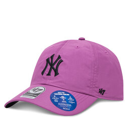47 Brand Šiltovka 47 Brand MLB New York Yankees brrr ’47 CLEAN UP B-BRRRC17BBU Fialová