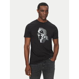 KARL LAGERFELD KARL LAGERFELD Póló 755066 552241 Fekete Regular Fit