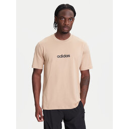 adidas adidas Camiseta Essentials Linear JX5709 Beis Regular Fit
