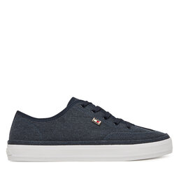 Tommy Hilfiger Sneakers Tommy Hilfiger Washed Canvas Vulc Sneaker FW0FW08894 Bleumarin