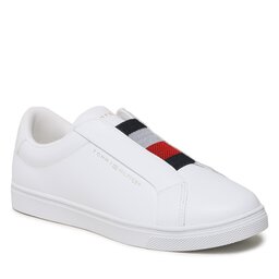 Tommy Hilfiger Sneakers Tommy Hilfiger Elastic Slip On Sneaker FW0FW07032 White