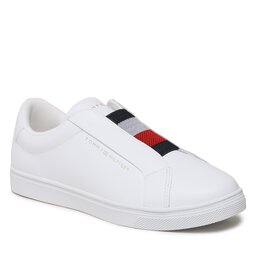 Tommy Hilfiger Zapatillas Tommy Hilfiger Elastic Slip On FW0FW07032 White