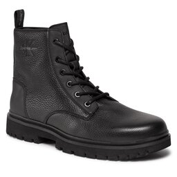 Calvin Klein Jeans Bakancs Calvin Klein Jeans Eva Mid Laceup Boot Lth YM0YM00751 Triple Black 0GT