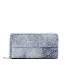 Desigual Голям дамски портфейл Desigual 25SAYP49 Сив