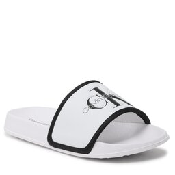 Calvin Klein Jeans Šlepetės Calvin Klein Jeans Logo Pool Slide V3B0-80630-1172 M White/Black X002