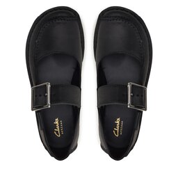 

Туфлі Clarks Funny Bar 26176442 Black Oily Lea, Чорний
