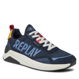 Replay Sneakersy Replay GMS6I .000.C0027T Navy Yellow 923