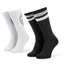 Converse Комплект 2 чифта дълги чорапи мъжки Converse E744A-2020 Черен