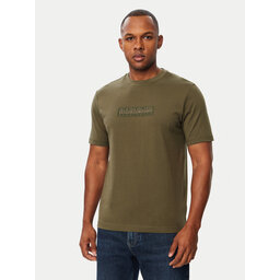 Napapijri Napapijri T-Shirt S-Box Logo NP0A4IFL Khakifarben Regular Fit