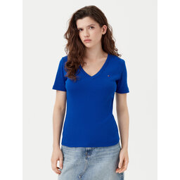 Tommy Hilfiger Tommy Hilfiger Majica New Cody WW0WW40584 Modra Slim Fit