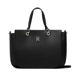Tommy Hilfiger Handtasche Tommy Hilfiger Th Emblem Stachel AW0AW14503 BDS