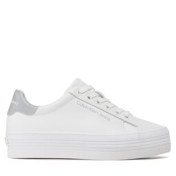 

Снікерcи Calvin Klein Jeans Vulc Flatform Laceup Ny Refl Wn YW0YW01220 Bright White/Reflective YBR, Білий