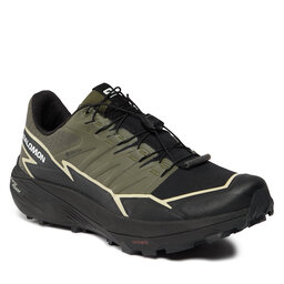 Salomon Cipő Salomon Thundercross GORE-TEX L47383400 Olive Night/Black/Alfalfa