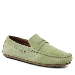 Tommy Hilfiger Mokasinai Tommy Hilfiger Causal Hilfiger Suede Driver FM0FM04271 Vineyard Olive L9I