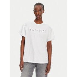 TWINSET TWINSET Camiseta 251TT2041 Blanco Relaxed Fit