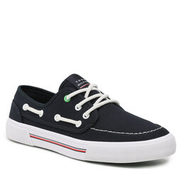Tommy Hilfiger Πάνινα παπούτσια Tommy Hilfiger Core Boat Shoe Canvas FM0FM04510 Desert Sky DW5