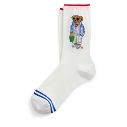 Polo Ralph Lauren Чорапи дълги дамски Polo Ralph Lauren 455968668001 Бял