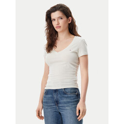 Tommy Jeans Tommy Jeans Póló DW0DW20458 Bézs Slim Fit