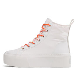 

Снікерcи Calvin Klein Jeans Flatform+ Cupsole Mid Softny YW0YW00918 White/Firecracker 0LC, Білий