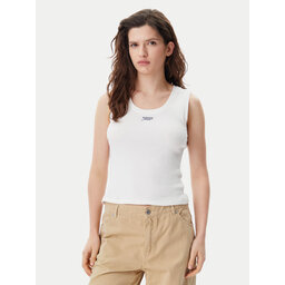 Tommy Jeans Tommy Jeans Τοπ DW0DW21369 Λευκό Slim Fit