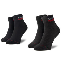 Levi's® Set di 2 paia di calzini corti unisex Levi's® 37157-0148 Nero