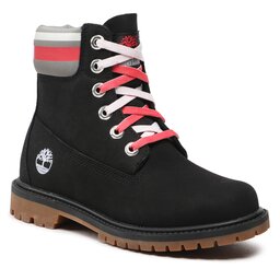 Timberland Schnürstiefeletten Timberland 6In Hert Bt Cupsole- W TB0A5M580011 Black Nubuck W Pink