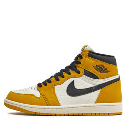 

Взуття Nike Air Jordan 1 Retro High Og DZ5485 701 Yellow Ochre/Black/Sail, Білий