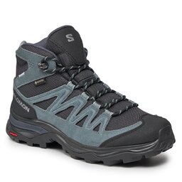 Salomon Trekkings Salomon X Ward Leather Mid GORE-TEX L47182000 India Ink/Black/Stormy Weather