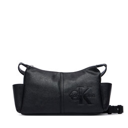 Calvin Klein Handtasche Calvin Klein Pockets Monologo Crossbody LV04F3687G Schwarz