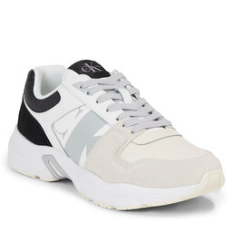 Calvin Klein Jeans Αθλητικά Calvin Klein Jeans Retro Tennis Laceup Nbs Lth Mix YM0YM00745 Bright White/Creamy White/Black 01S