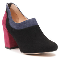 Roberto Zapatos Roberto 537/A Czarny Zamsz/Mix Zamsz