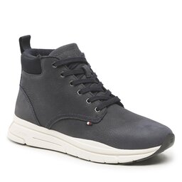 Tommy Hilfiger Зимни обувки Tommy Hilfiger Warm Hilfiger Lth Hybrid Boot FM0FM04412 Desert Sky DW5