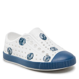 Native Chaussures basses Native Jefferson Print 13100101-1945 Shell White/Frontier Blue/Frontier Scribble Dots