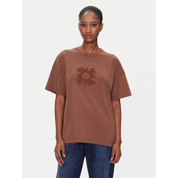 ViCOLO ViCOLO Marškinėliai RD0119 Ruda Regular Fit