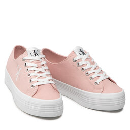 

Кросівки Calvin Klein Jeans Vulcanized Flatform Laceup Co YW0YW00254 Rose Smoke TFT, Рожевий
