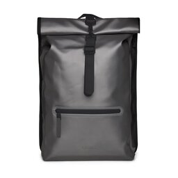 Rains Ruksak Rains Rolltop Rucksack W3 13320 Metallic Grey