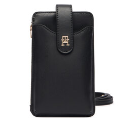 Tommy Hilfiger Handy-Etui Tommy Hilfiger Th Icon Phone Wallet AW0AW18137 Schwarz